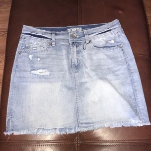 Light blue jean skirt